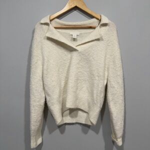 H&M Cream V-Neck Women's Sweater